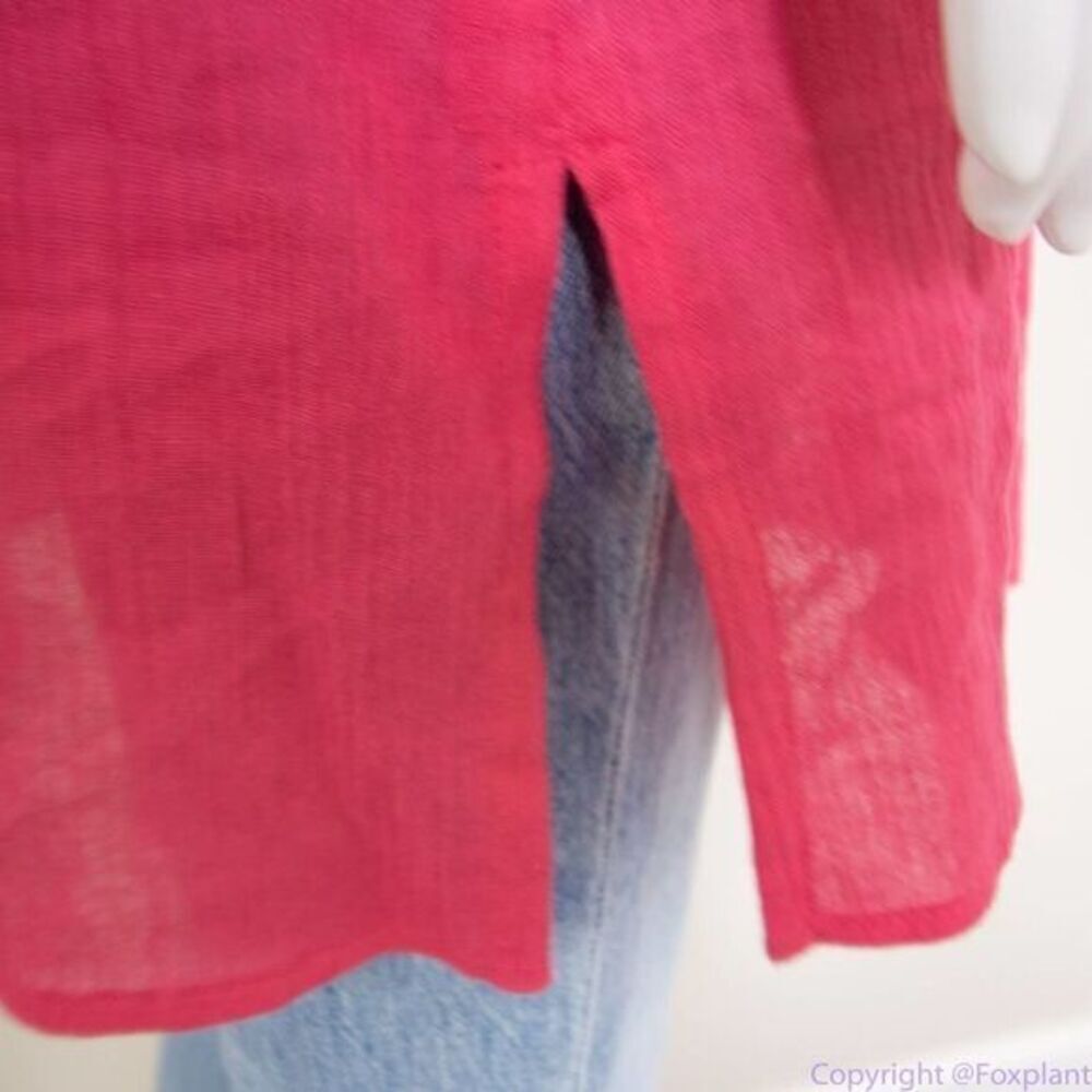 La Blanca pointelle cotton pink tunic, coverup size M‎ - Picture 12 of 16